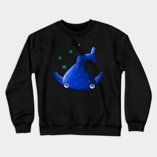 Kawaii Blue Whale Crewneck Sweatshirt